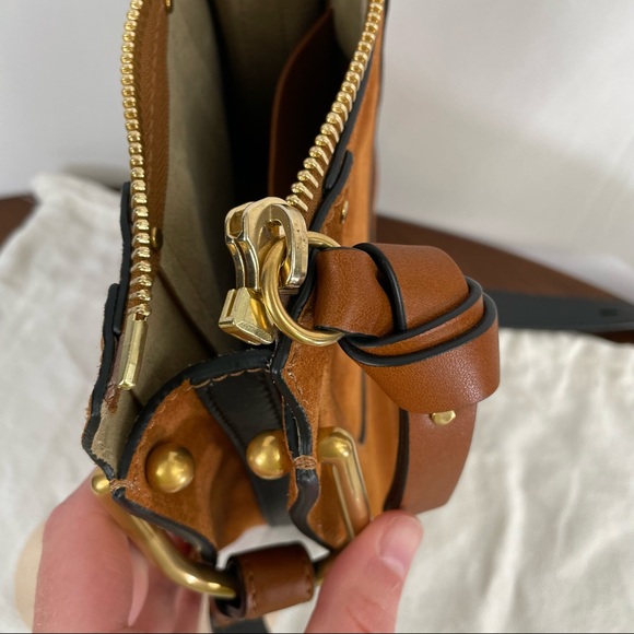 Chloe Suede Hayley Nano Bag Caramel - Picture 12 of 16